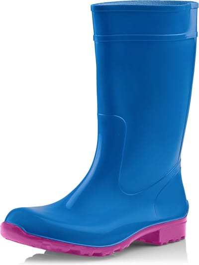 Ladeheid LA-LMG-967-Ilse Dames Regenlaarzen - Rubber - Hoog - PVC - Waterdicht – Zwart – 38