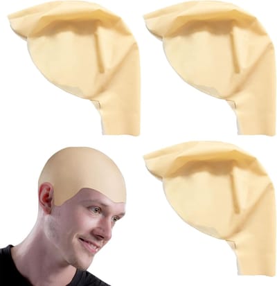 Set van 3 Dikke Latex Hoofdkappen voor Cosplay, Halloween en Feestjes - Perfect voor Kinderen en Volwassenen