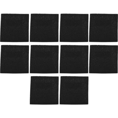 10 stuks Actieve Koolfilters 13cm x 13cm voor Soldeerrookabsorber Afzuigkap black