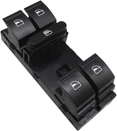 Raambedieningsschakelaar - Hoofdschakelaar Raam - Auto Rijcomfort - Directe Vervanging - 1 Stuks - Zwart