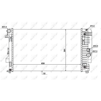 Radiator, motorkoeling NRF 58440