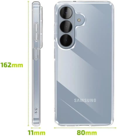 Bigben Connected, Hoesje geschikt voor Samsung Galaxy S26 Plus - Flexibel TPU Anti-Shock & Anti-Vergeling, Transparant