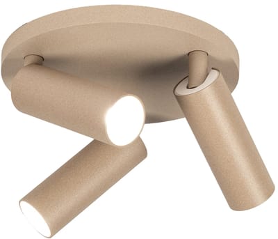 Lumidora Opbouwspot 75491 - FELICIA - 3 Lichts - GU10 - Taupe - Aluminium - Badkamerlamp - IP21 - ⌀ 20 cm