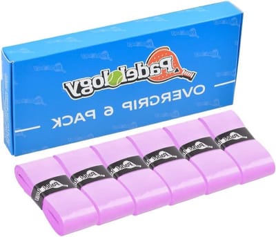 Tacky Padel Overgrip - 6 stuks extreem kleverige antislip pickleball griptape voor peddel, tennis, badminton, squash racket grip [0,6 mm dikte]