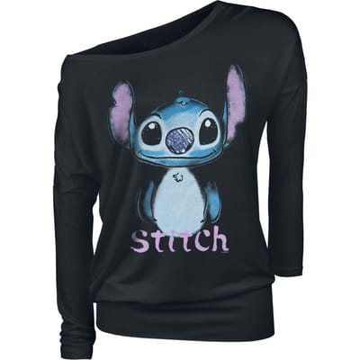 Lilo & Stitch - Disney Shirt met lange mouwen - Graffiti - XS tot 5XL - voor Vrouwen - zwart