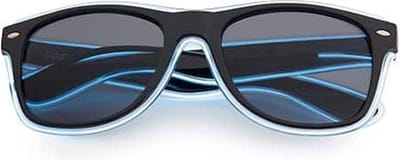 Freaky Glasses® - lichtgevende bril - Zonnebril - LED brillen - Feestbril - Party - Festival - Rave - neon wit