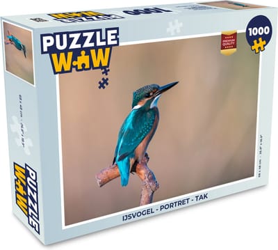 Puzzel IJsvogel - Portret - Tak - Legpuzzel - Puzzel 1000 stukjes volwassenen