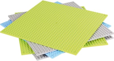 Eduplay bouwplaten kleine noppen 5 stuks multicolor kunststof.