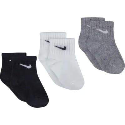 Sokken voor babyjongens Nike Core Swoosh Gripper (x3)