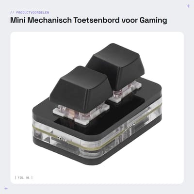 Dailygoods - Mini Mechanisch Toetsenbord voor Gaming met Macro's
