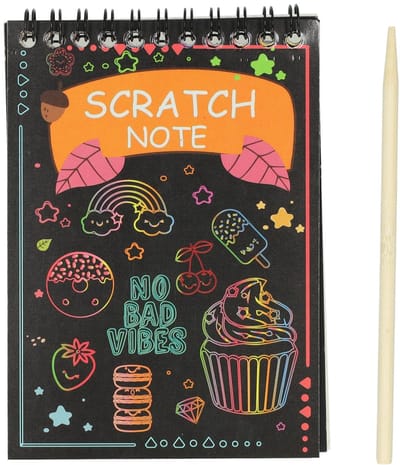 Kids Fun Magische Krasset - 10 blaadjes - 14 x 10 cm