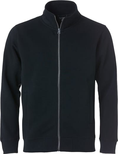Clique Classic Cardigan 021048 - Zwart - 4XL
