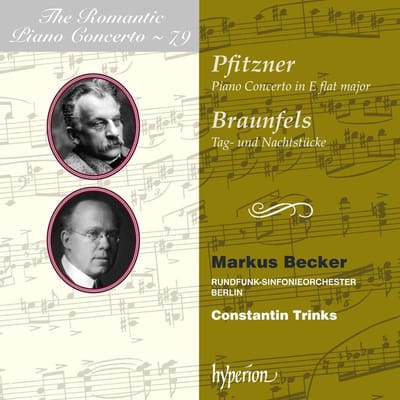 Markus Becker, Rundfunk-Sinfonieorchester Berlin, Constantin Trinks - Pfitzner: Piano Concerto in E flat major, Tag- und Nachtstücke (CD)