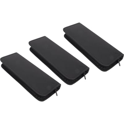 3 stuks Schaarhouder Etui Grote Capaciteit Lichtgewicht Draagbaar Zwarte Schaar Tas voor Salon Kapper black