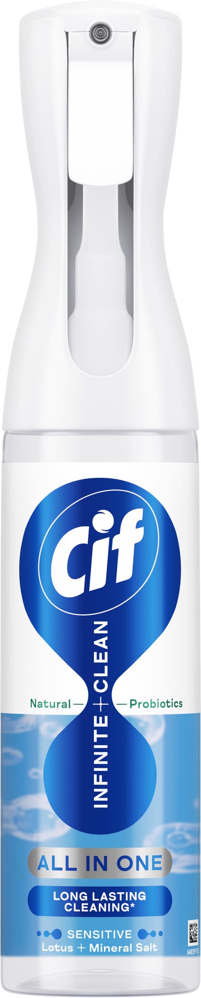 Cif Nettoyant Universel Infinite Clean Sensitive Lotus & Sel Minéral Spray 280 ml
