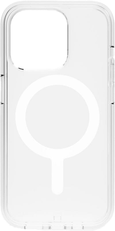 BodyGuardz Carve MagSafe hoesje iPhone 15 Pro – Ingebouwde MagSafe-ring – Antislipcontouren voor verbeterde grip – Weerstand tegen microbiële groei - Transparant