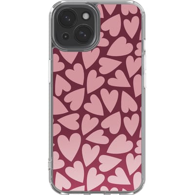 imoshion Hoesje - Geschikt voor Apple iPhone 15 - Design hoesje - Hearty Blush
