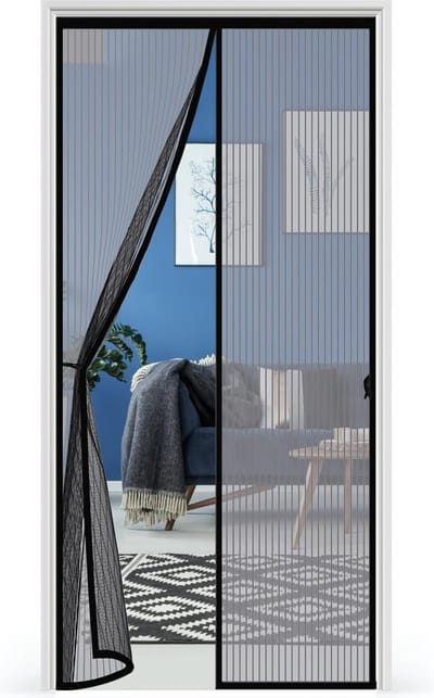 Vliegengaas, balkondeur, zonder boren, 80 x 210 cm, Edonkvi insectenbescherming, balkondeur, magneet, automatisch sluitend, muggennet, vliegengordijn voor terrasdeur, balkondeur, huisdeur, woonkamer