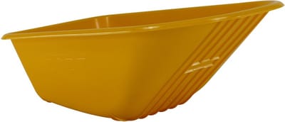 FORT kruiwagenbak SMB-100 - 100 liter - onverwoestbaar 6,5 mm HDPE - UV-bestendig Geel