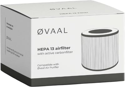 Øvaal HEPA13 Luchtfilter + Koolstoffilter - Geschikt Voor Øvaal Skån Luchtreiniger - Air Purifier - 250 m³/u