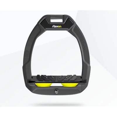 Veiligheidsbeugels Paardrijden Ingelijst Ultra Grip Antraciet/Zwart/Geel Flex-On Safe-On