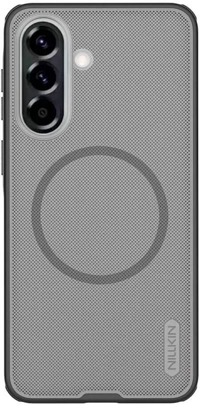 Nillkin Frosted Shield Hoesje Geschikt voor Samsung Galaxy A57 | Compatibel met MagSafe / Qi2 | Back Cover met Magneet | Transparant Zwart