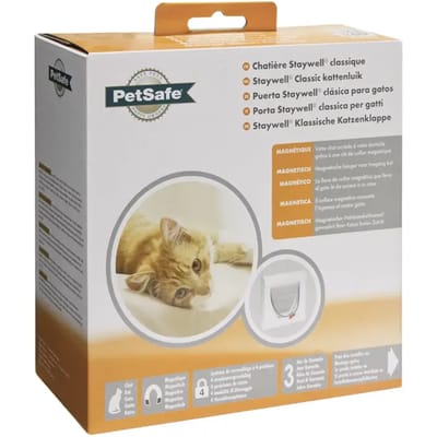 Petsafe 932 Magnetisch Kattenluik - Wit - 10.5 x 22.6 x 22.8 cm