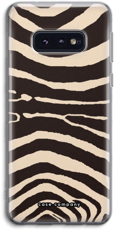 Case Company® - Hoesje geschikt voor Samsung Galaxy S10e hoesje - Arizona Zebra - Soft Cover Telefoonhoesje - Bescherming aan alle Kanten en Schermrand