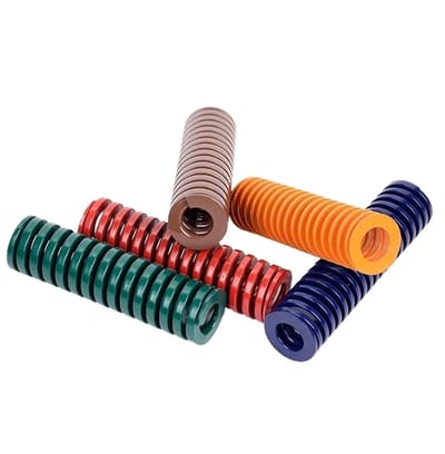 Drukveer Set - Compressieveren Spoelveren - Reparaties Doe-het-zelf - Keert Terug Naar Lengte - 2 Stuks 9mm - Geel