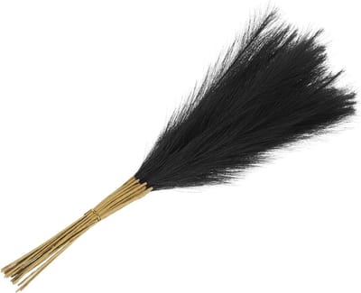 Pampasgras Neppampas voor Decoratie, Geschikt voor Woonkamer, Bruiloften en Feestjes - 55cm, Zwart, 20 Stuks