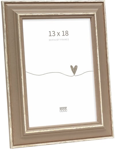 Deknudt Frames fotolijst S221F3 - bruin met naturel accent - 13x18 cm
