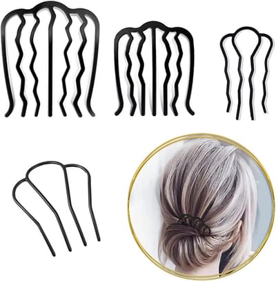 4 vintage haarvorken in U-vorm – set met 3 maten voor elke look
