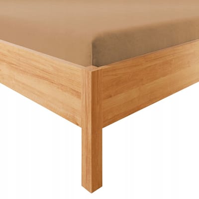 Jersey Hoeslaken met Elastiek 90x200cm - Lichtbruin