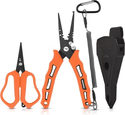 Vistang en Vlecht Schaar Set 7,5 inch voor Zoutwater en Zoetwater Visgereedschap