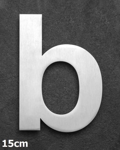 Xaptovi Huisnummer Letter b Materiaal: RVS - Hoogte: 15cm - Kleur: RVS