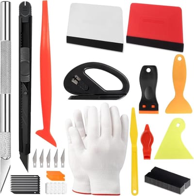 52-delige Vinyl Folie Applicatie Toolset voor Autowrapping en Raamfolie Installatie