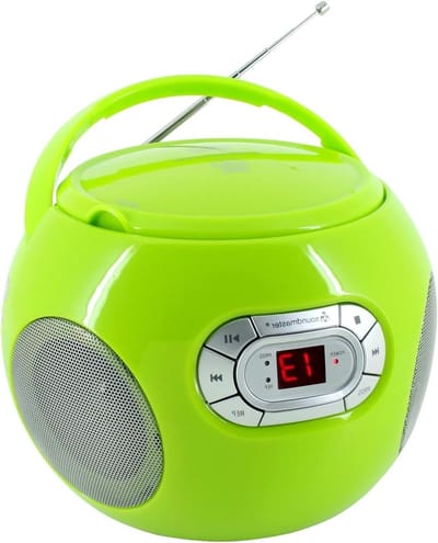 CD Boombox - Draagbare Speler - Muziek Luisteren - Opname Functie - 20 cm Breed - Groen