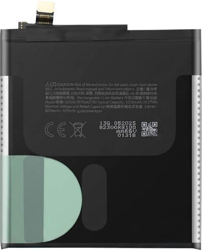 Google, Vervangende batterij 5200mAh voor Google Pixel 10 Pro XL Service Pack GD1J6, Zwart