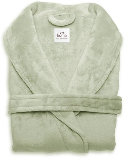 Zohome Badjas Cara - Kamerjas voor Dames en Heren - Maat L - Ochtendjas - Geschikt voor de Sauna - Groen