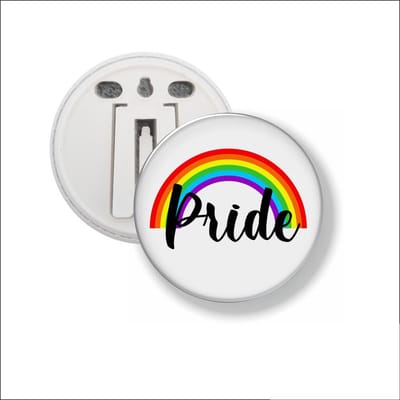 Button Met Clip 58 MM - Pride