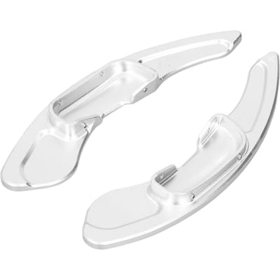 2 Stuks Set Stuurwiel Schakelpaddle Verlengstuk Aluminiumlegering Zilver Vervanging voor Mazda 3 6