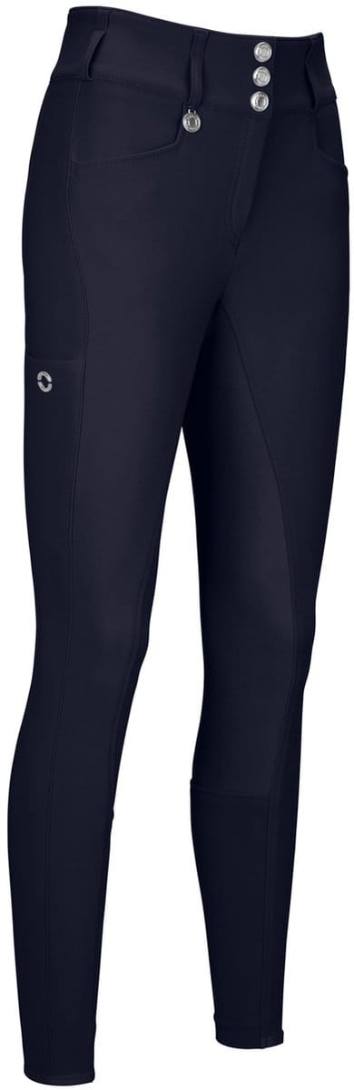 Pikeur Dames New Candela Rijbroek Lederen Grip Hoge Taille Classic L Nightblue