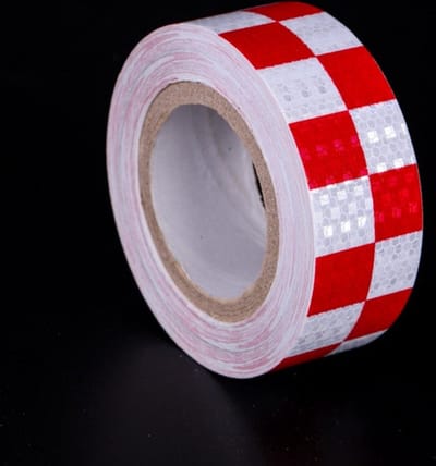 3 rollen reflecterende stickers 5 cm x 3 m waterdichte reflecterende veiligheidsmarkeringstape, reflecterende tape met hoge zichtbaarheid, geen residu reflecterende waarschuwingstape voor vrachtwagens, opleggers en auto's