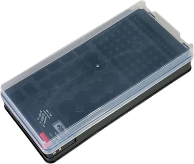 Batterijorganizer - Opbergdoos Batterijen - Batterijen Opbergen - Stofdichte Opbergruimte - 116 Batterijen - Zwart