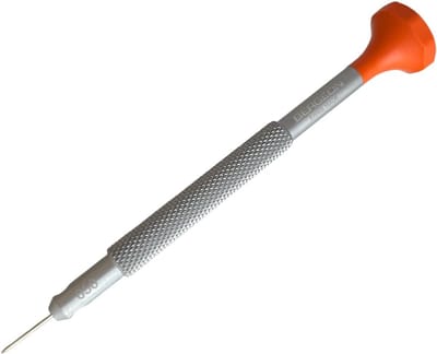 Precisie Schroevendraaier - Horloge Reparatie - Kleine Onderdelen - Niet Magnetisch - 0.5mm Punt - Aluminium