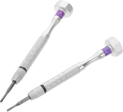 Mini Schroevendraaiers - Reparatieset Brillen - Kleine Reparaties - Ergonomisch Handvat - 2 Stuks - Diverse Kleuren