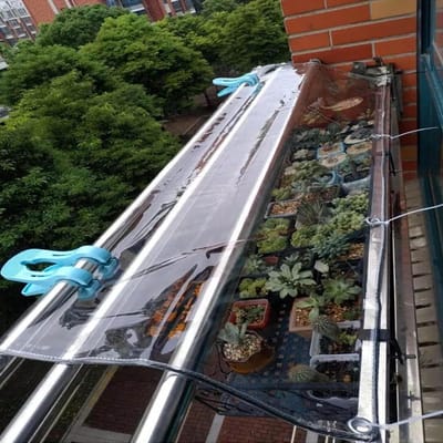 Doorzichtig Zeildoek - Waterdicht PVC Paneel - Buiten Beschermen - Hoge Transparantie - 365 g/m² - Transparant