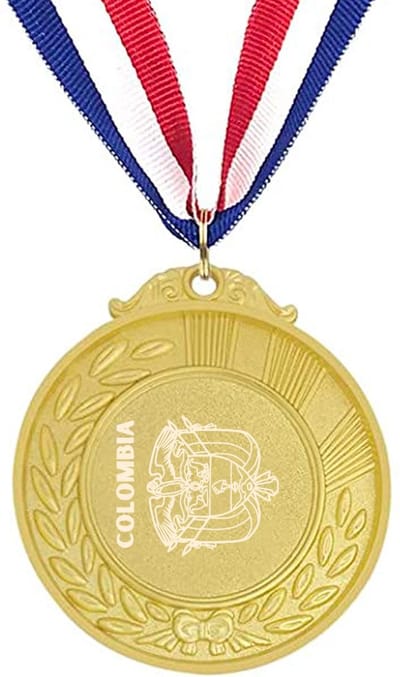Akyol - colombia medaille goudkleuring - Piloot - colombia cadeau - beste land - leuk cadeau voor je vriend om te geven