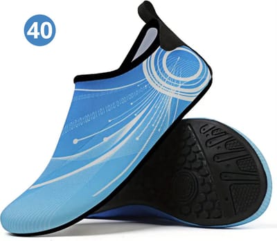 Livano Waterschoenen Voor Kinderen & Volwassenen - Aqua Shoes - Aquaschoenen - Afzwemschoenen - Zwemles Schoenen - Hemelsblauw - Maat 40