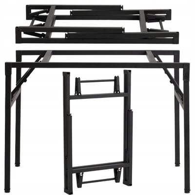 Bankietowo - Metalen Tafelstel - 100x60cm - Scharnier - Zwart
